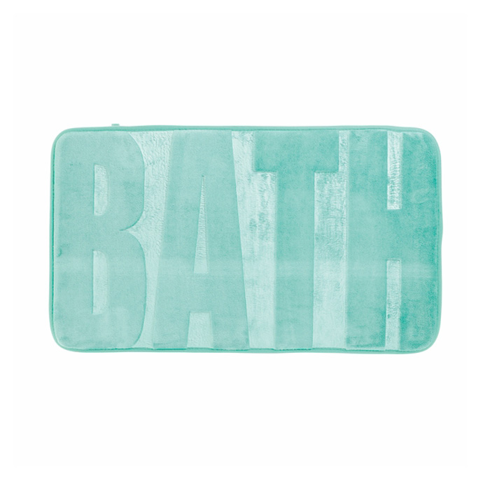 Bath mat BATH polyester aquamarine 45x75 cm 5907030